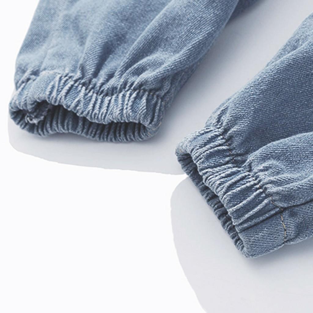 Men's Casual  Denim Cotton Vintage Wash Hip Hop Work Trousers Jeans Pants