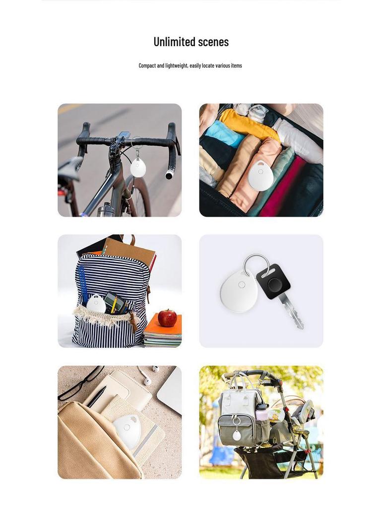Airtag Alternative Locator - Anti-loss Tracker for Pets, Kids, and Keys, Compatible with Apple Devices