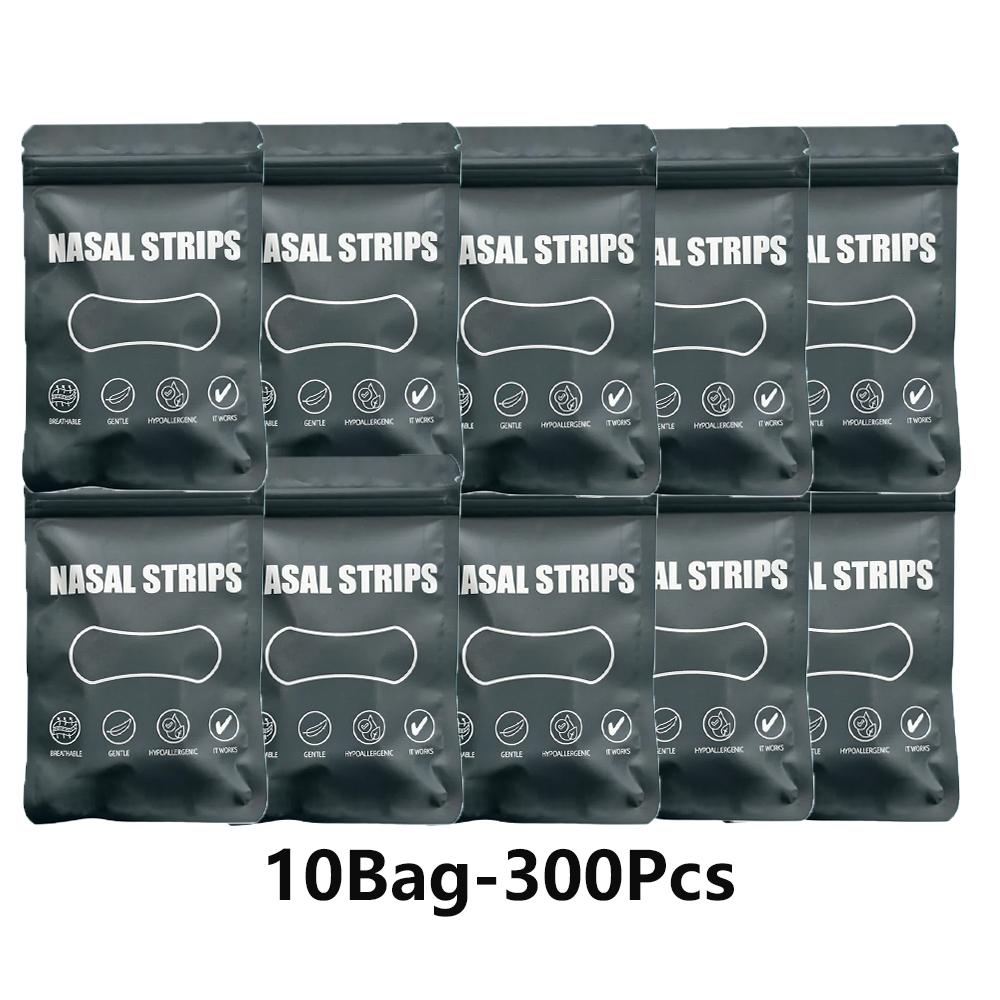 30/300Pcs Sleeping Mouth Tape Right Way Stop Snoring Anti Snore Mouth Nose Strip Allergenic Breathing Strip Reduce Mouth Dryness