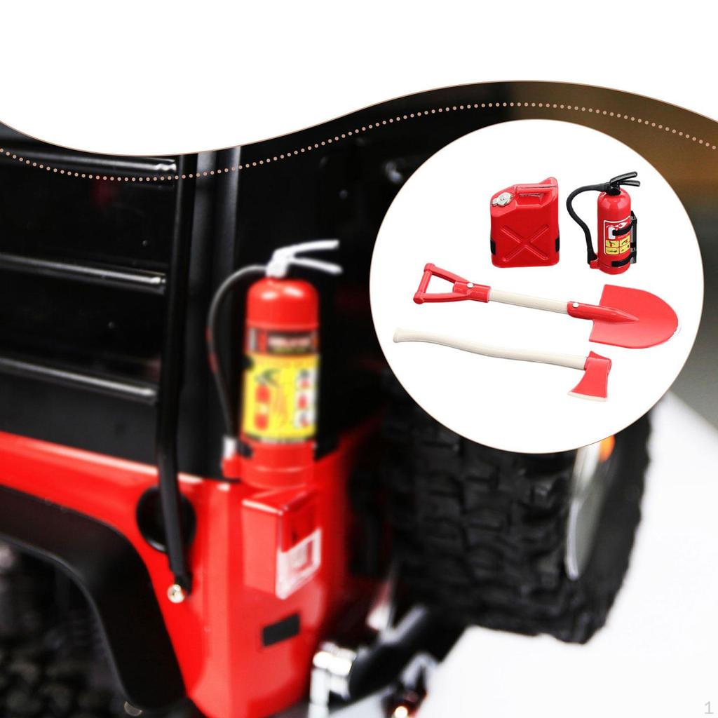 1/10 RC Rock Crawler Scale Accessory Set Upgrade Modification Lightweight Fuel Can Fire