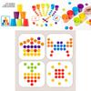 Wooden Color Sorting Stacking Cups Toy For Kids Educational Play And Focus Development