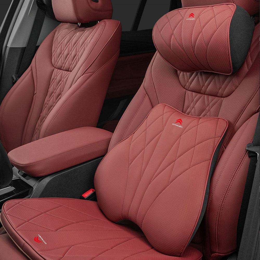 Auto Nackenkissen Sitzkissen Lendenwirbelstütze Auto Innenraum Für Citroen C4 C3 C5 C2 Berlingo C-Elysee C4-Picasso C4-Aircross DS