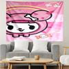 Tokidoki Print Tapestry, Backdrop, Easy Setup, Ideal for Bedroom, Office & Living Room, with Aesthetic Wall Hanging Decor.
