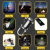Ultra Bright Keychain Flashlight USB Type-C Charging 6 Modes Mini COB Work Light Waterproof Outdoor Emergency Tool
