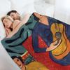 The music by Henri Matisse 1939 Throw Blanket Softest Plaid on the sofa manga Flannel Fabric Blankets