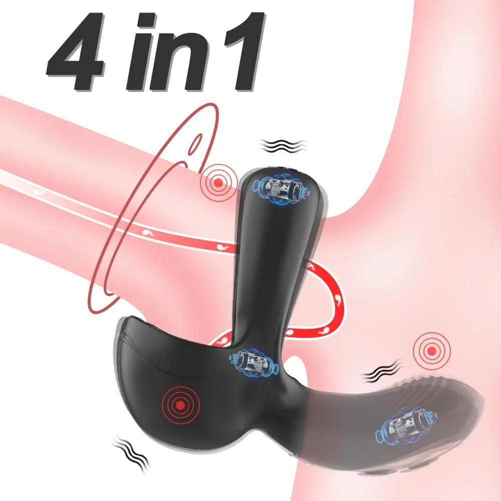 Locking Ring, Fun Cover, Wireless Remote Control, Invisible Wear, Vibration Charging, Exercise Stimulation, Massage, Stable18+