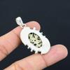 Womens Day Sale 925 Silver Dalmatian Jasper Gemstone Daughter Engagement Pendant