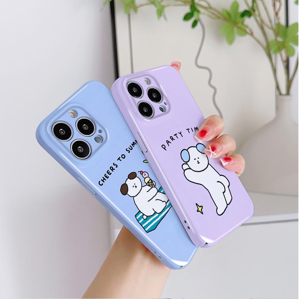 All-inclusive Film Phone Case Cartoon Fashion Design Hard Shell Full Cover Camera Protection Case for iPhone Huawei Honor Vivo Google