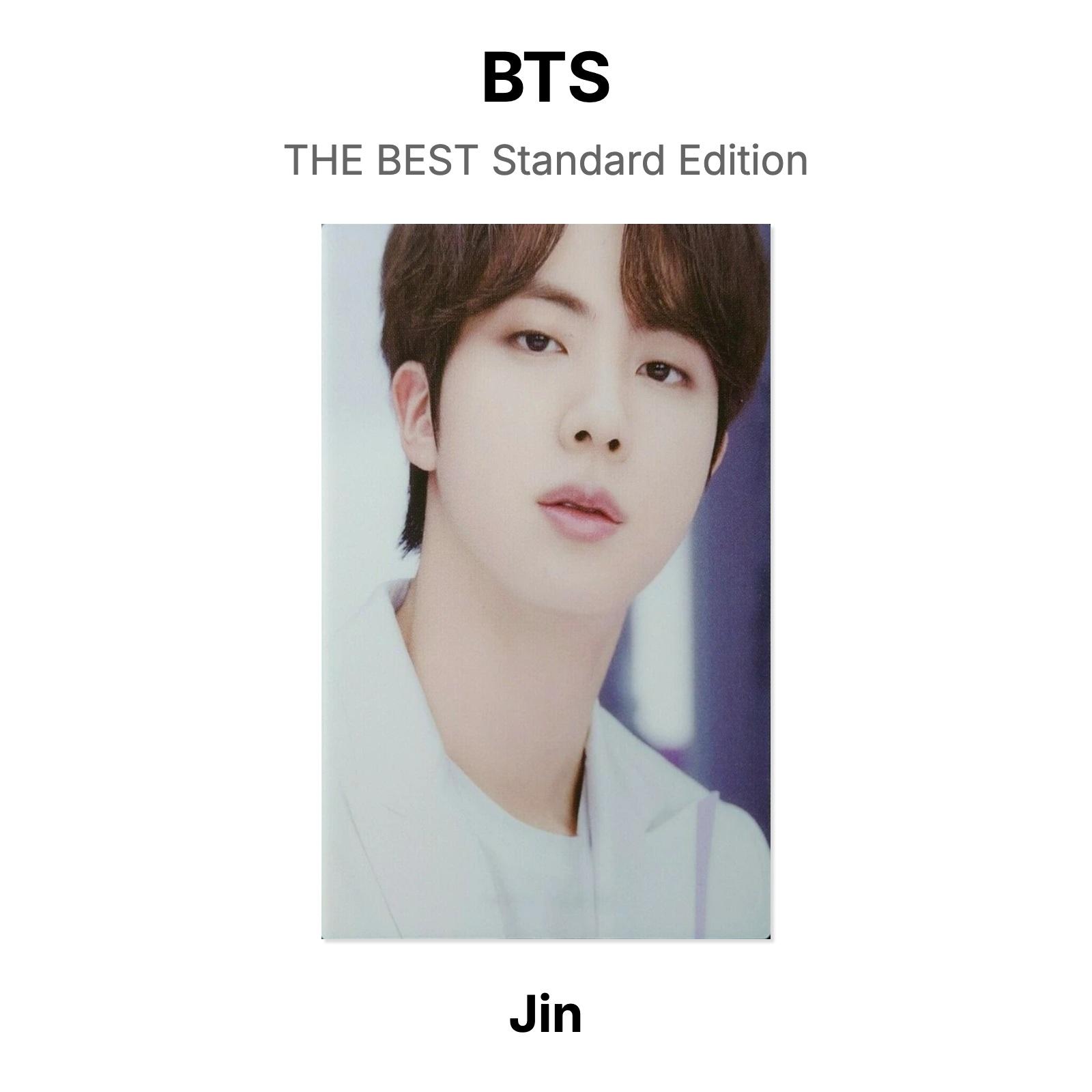 BTS THE BEST Standard Edition Official Photocard Jin 02