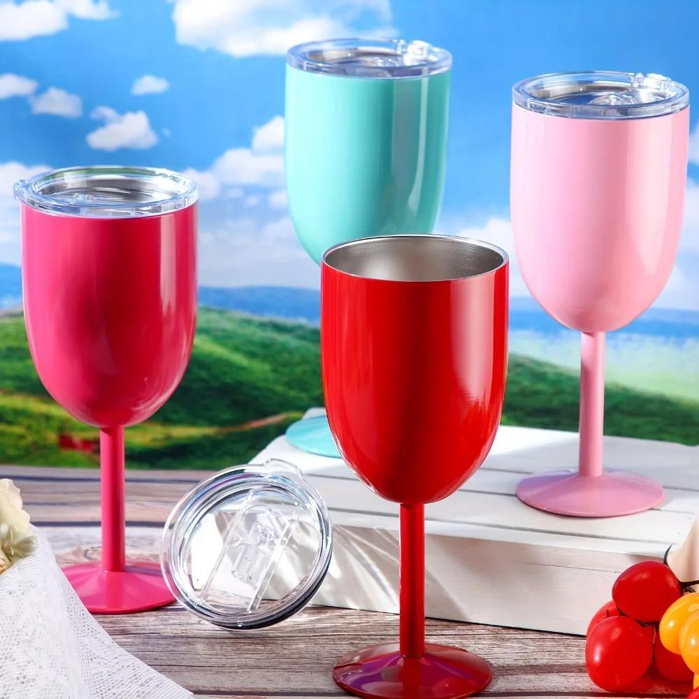 with Lid Wine Cup Double Walled Cocktail Mug Quality Red Wine Cup