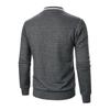 Uomo Felpa Cappotto Collo Alto Manica Lunga Patchwork Colore Cerniera Patta Giacca Cappotto con Tasche Orlo Elastico Sport Outwear
