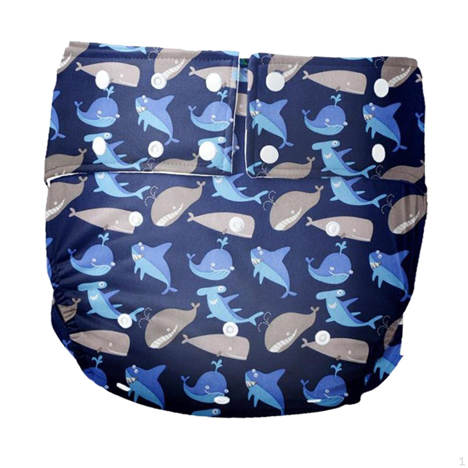 

Регулируемый тканевый подгузник для взрослых, моющийся от запаха недержания, удобный дышащий, легко сохнет Dark Blue