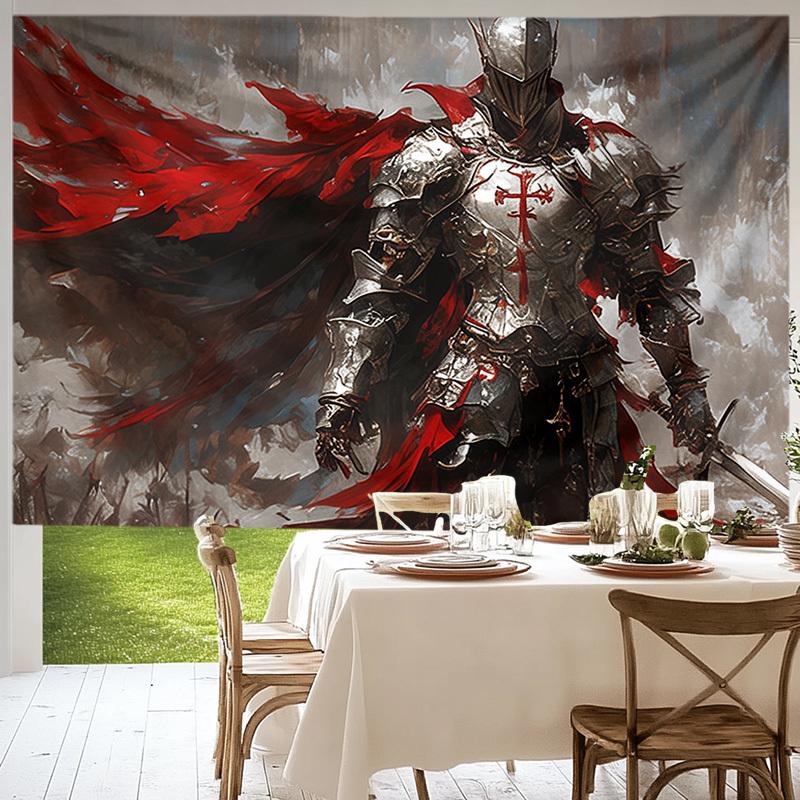Medieval Knight Tapestry - Epic Warrior Design, Perfect Gift for Home and Dormitory, Fashionable and Unique Wall Decorations
