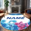 Personalized B-Blue Blue’s Clues Round Chair Office Rug - Perfect for Mat, Office Chair & More - Ideal Gift for Birthdays and Holidays