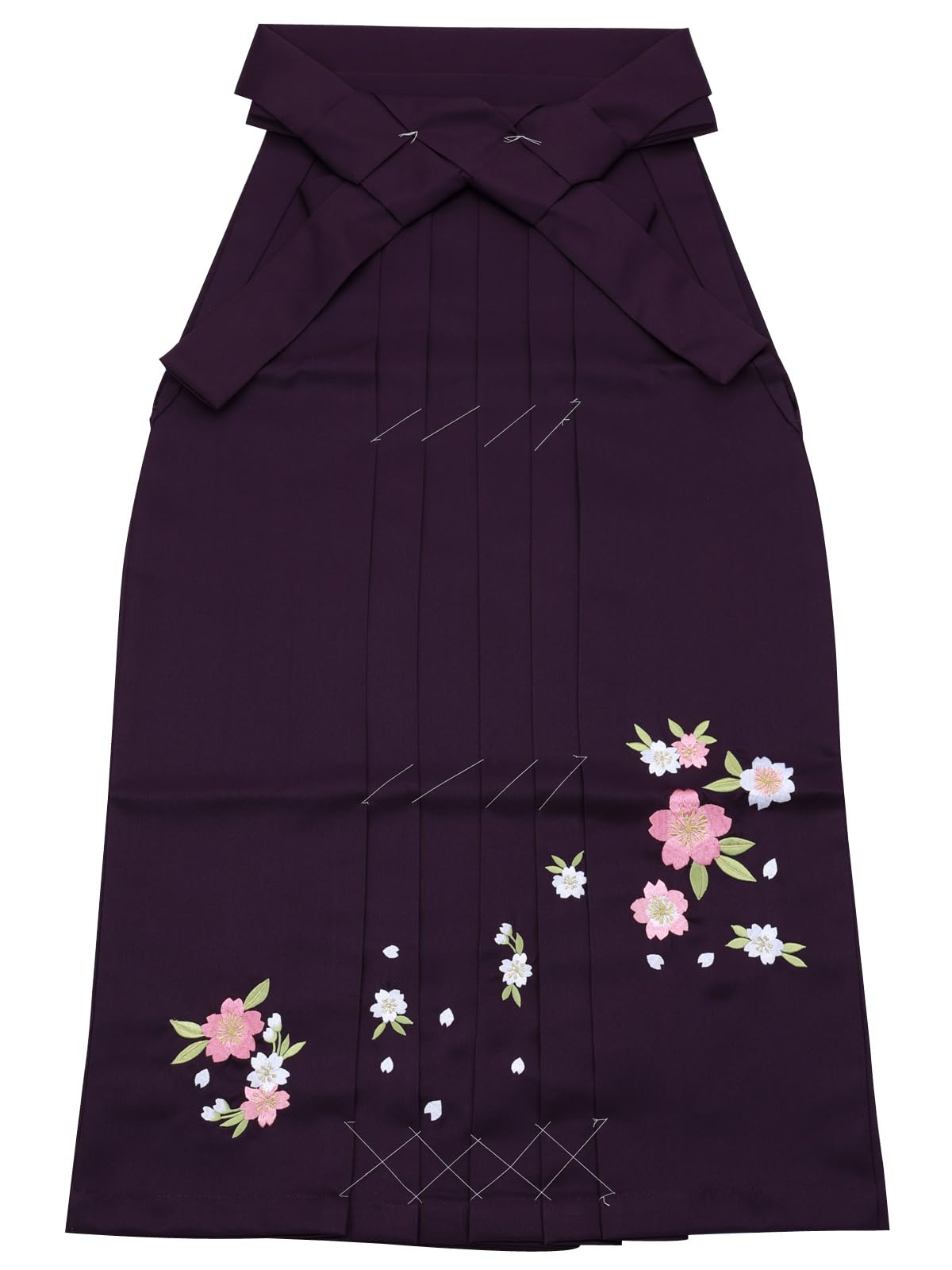 

Hakama with Cherry Blossom Skirt Single M to LL [Hanamichi] Women s Embroidery, Type, Item, Sizes, hs-104 (L Size, 10. Purple)