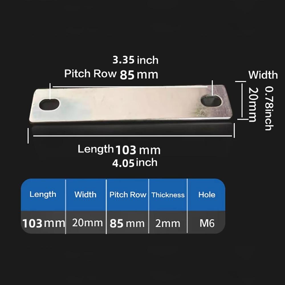 M6 Battery Busbar Flat Copper Busbar New Bus Bars Connector  Lifepo4 Cell Lithium