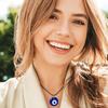1pc Evil Eye Pendant Necklace Glass Leather Rope Chain Turkish Protect Lucky Necklace for Women Men