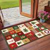 Christmas Printed Square Area Rug Soft Non Slip Floor Carpet For Bedroom Holiday Gift