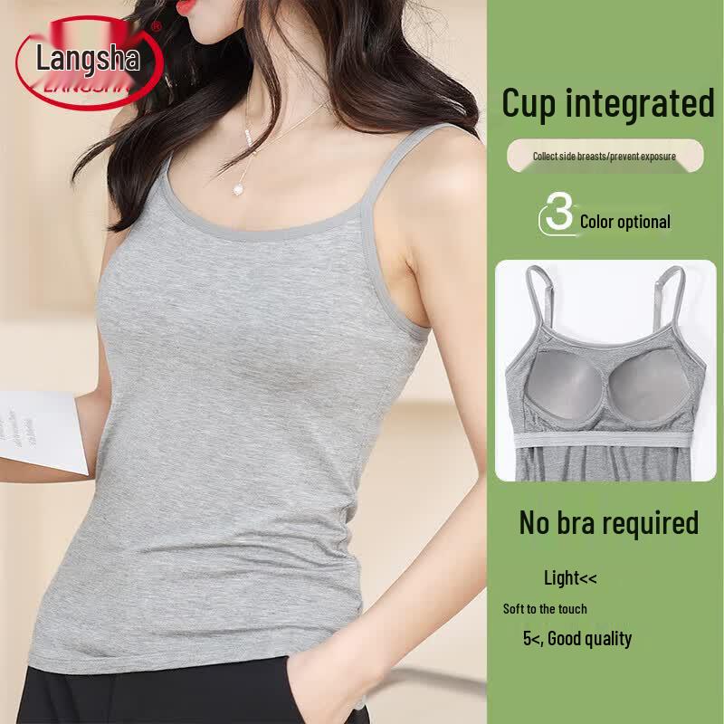 Langsha Women's Built-in Bra Camisole