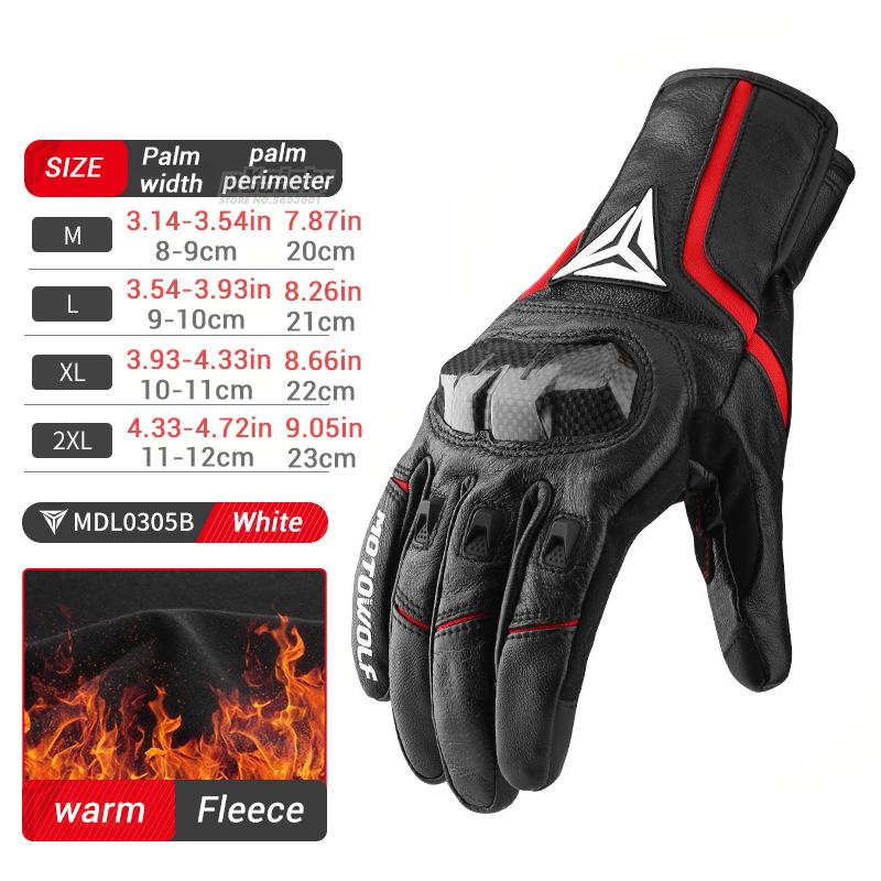Motorcycle Gloves Leather Men Gloves Summer Cycling Motorbike Guantes Moto Motocross Bicycle Touch Screen Breathable Protective
