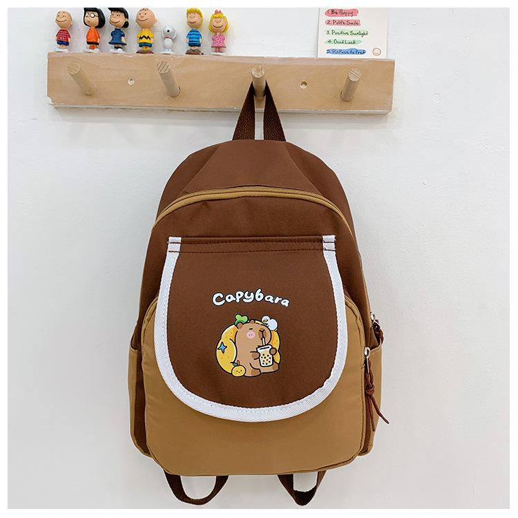 School Bag Kapibara Children's Casual Versatile Trend Backpack Boys and Girls