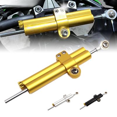 Acessórios de modificação de motocicleta amortecedor universal tipo curto 258mm estabilizador de direção para Honda Kawasaki Yamaha