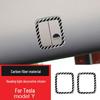 Carbon Fiber Reading Light Frame Decor Sticker for Tesla Model Y Interior