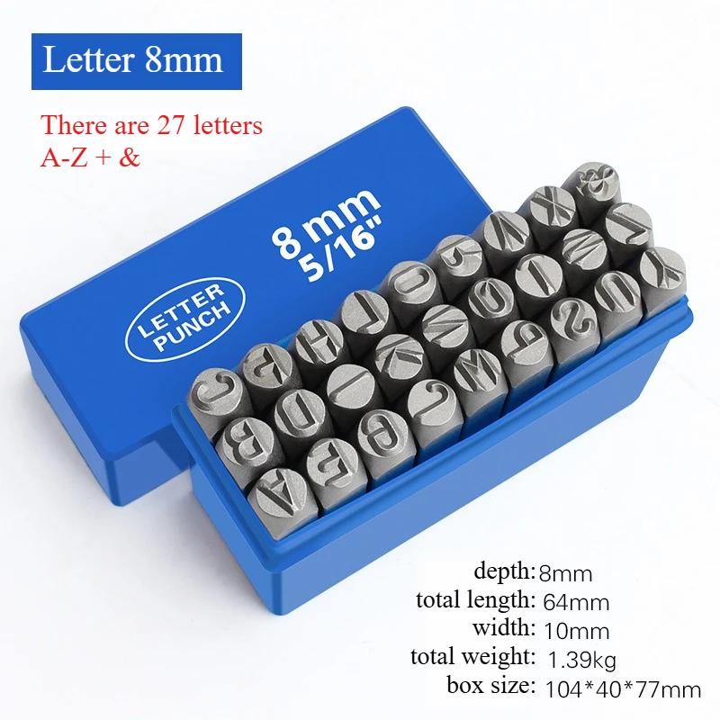 3-12mm Sayı ve Harf Alaşımlı Çelik Damga Saklama Kutulu Zımba Seti Sertleştirilmiş Metal Deri El Sanatları Kabartma El Yapımı Oyma Aleti