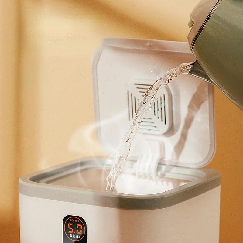 Pet Dog Food Storage Container Dry Cat Food Bucket Dog Food Box with Lid Insect Proof Moisture Proof Rice Box Grain Sealed Jar