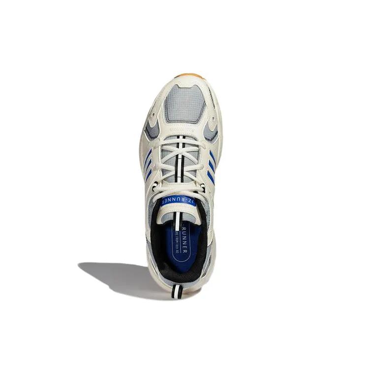 Adidas Neo JZ Runner Fabric Vintage Slip Resistant Abrasion Resistant Low Top Casual Shoes Unisex White Blue (Unisex) Casual Shoes GW7247