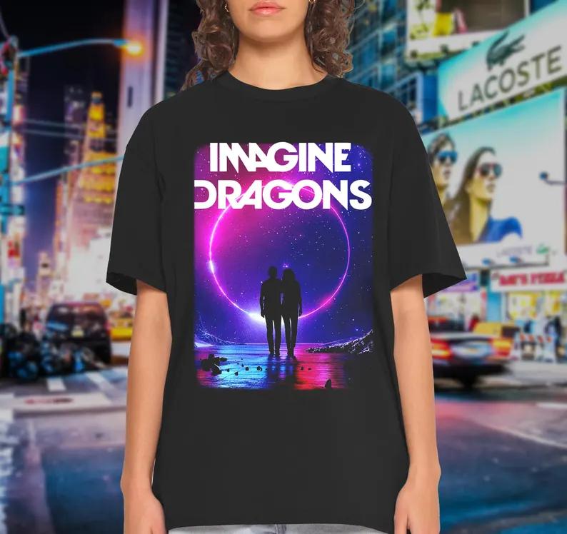 Imagine Dragons Vintage S Band Tour Concert Summer Unisexs Cotton Tshirt Comfortable HighQuality Im YK