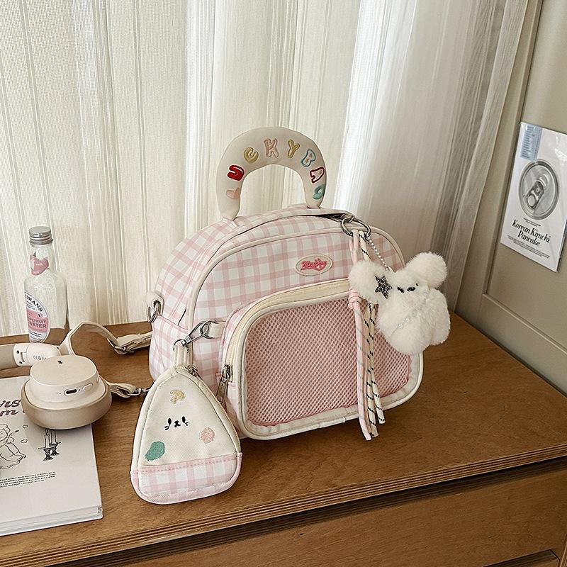 Mini small backpack women 2025 new cute Japanese transparent pain bag sweet girl junior high school backpack