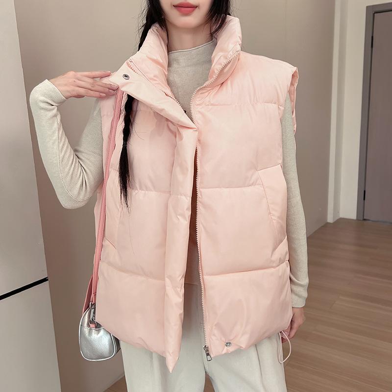 New Cotton Vest Versatile Autumn and Winter Style Fashionable Korean Loose Women's Vest Vest Vest Jacket