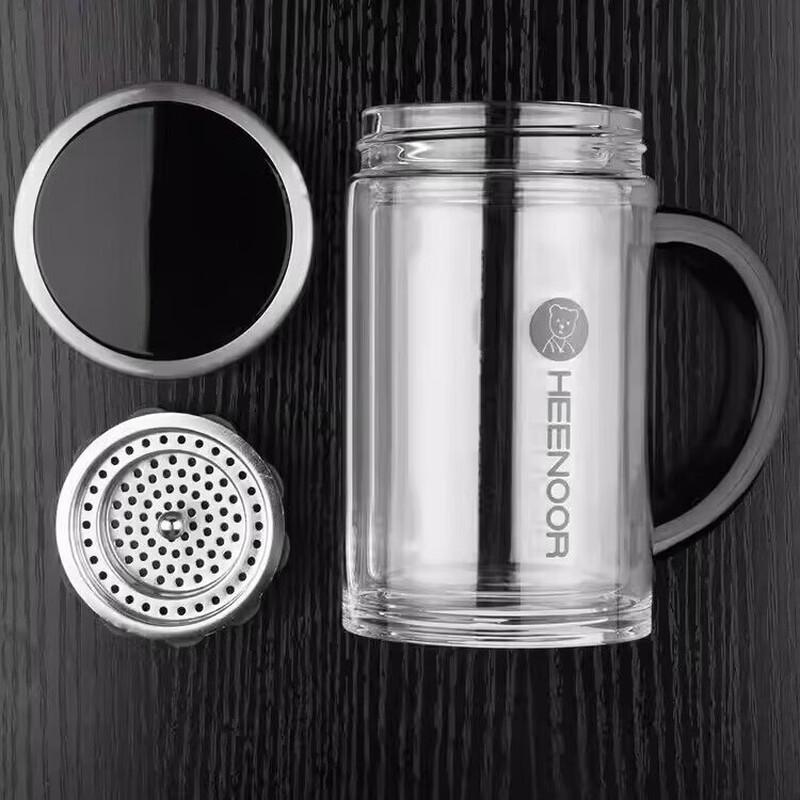 Heenoor Double-Layer Glass Tea Cup