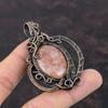 Sunstone Gemstone Pendant Copper Wire Wrapped Pendant Sunstone Jewelry Stylish Pendant Handmade Pendant Copper Wire Jewelry Gift For Mother