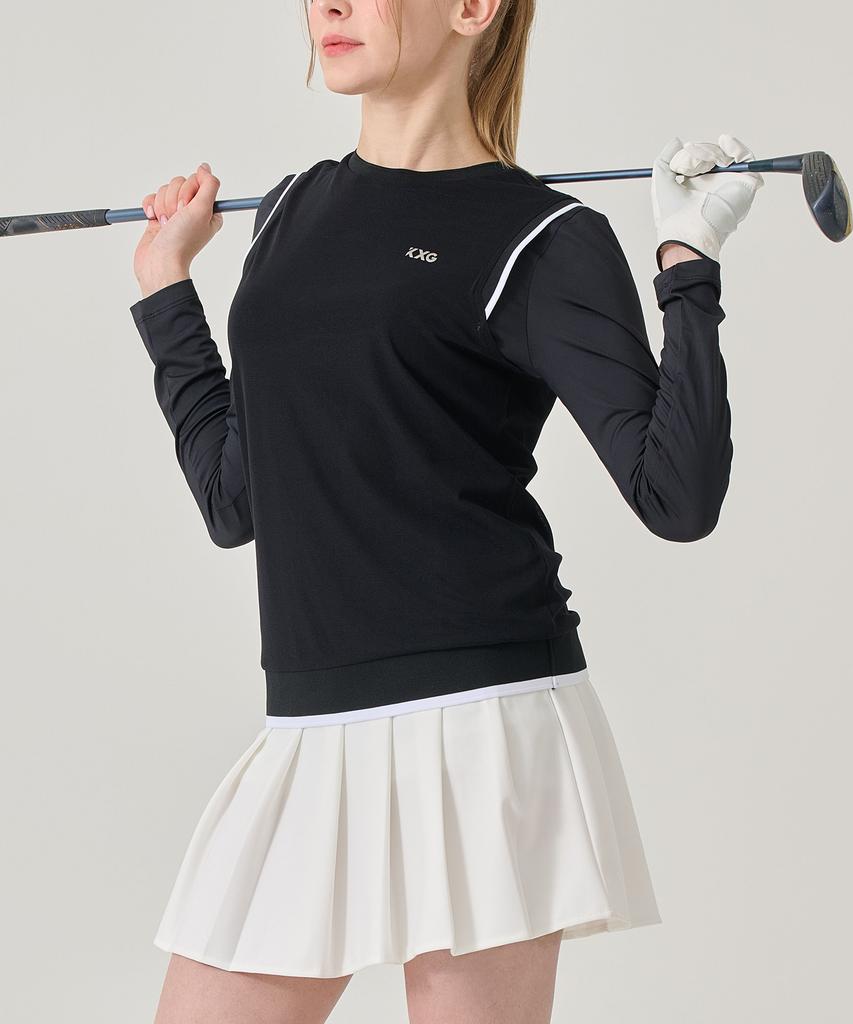BILTMORE Women'S Golfwear Layered Round T-Shirt