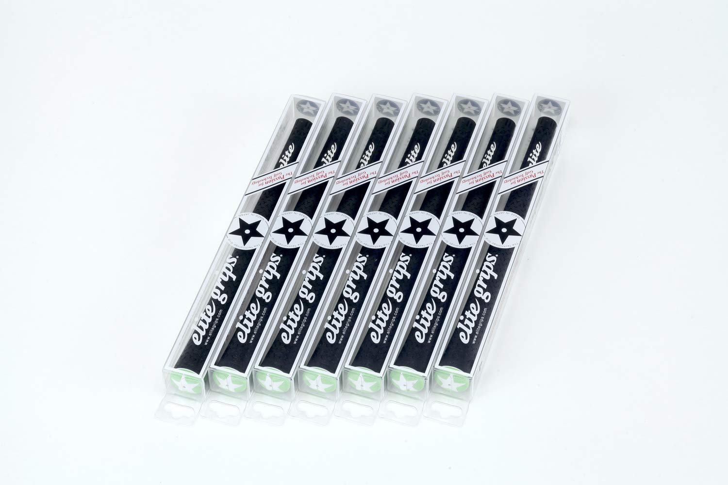 

elitegrips Golf Grips M58 set Berlina Green No back line Y360°SV 7-piece Black/Signal