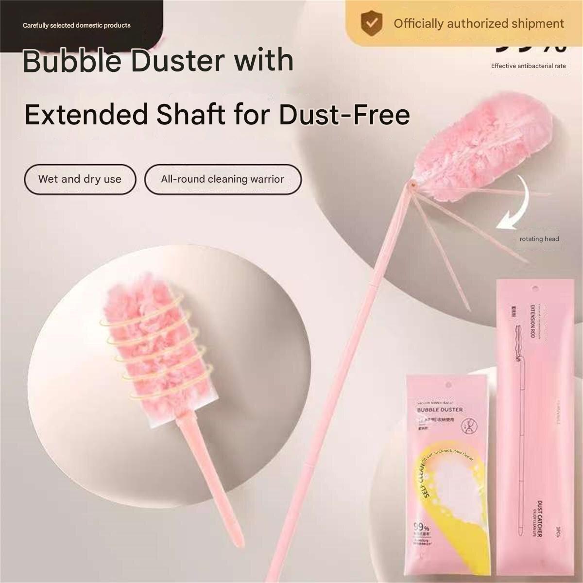 

Magic bubble dust removal duster electrostatic dust suction foldable portable duster gap cleaning extended feather duster adjust
