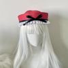 Ruffle Sailor Hat Dome Navy Cap Retro JK Bow Beret  Travel