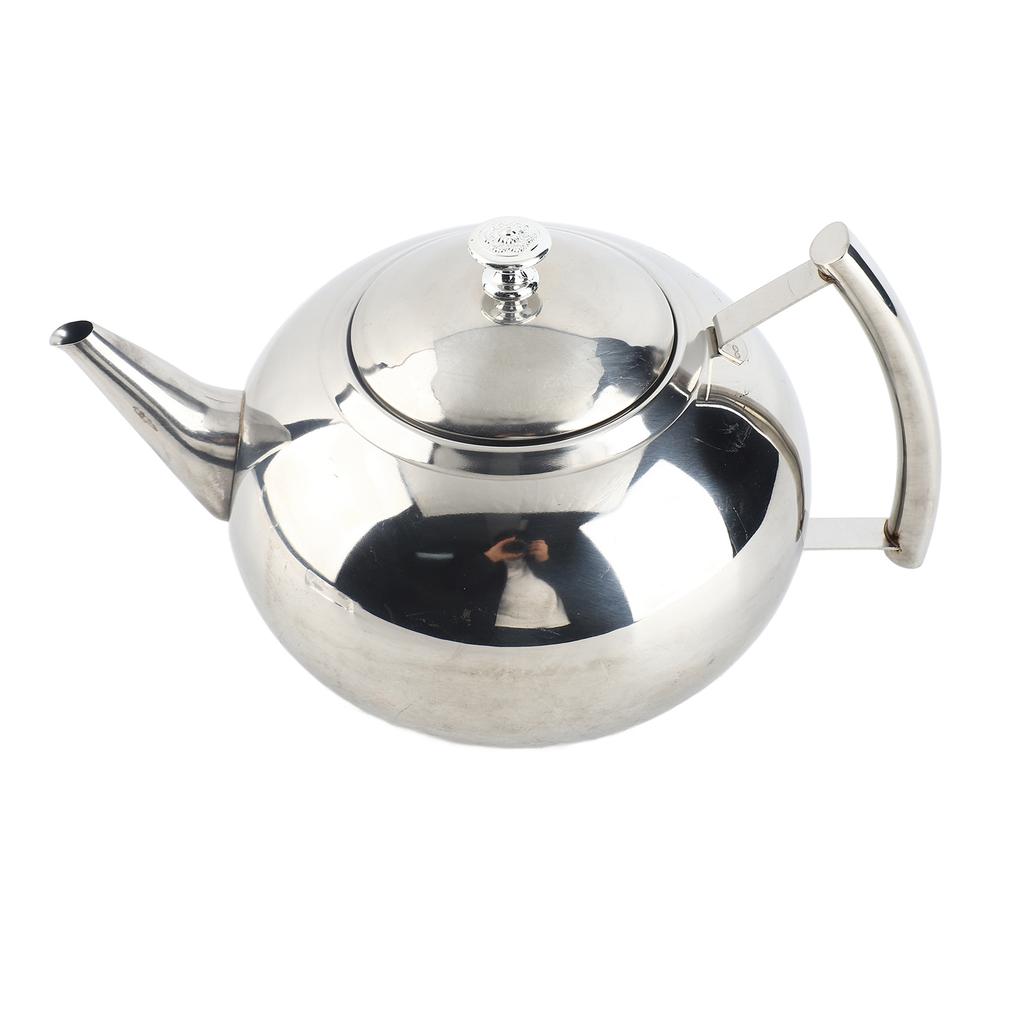 2L 201 Edelstahl Teekanne Kaffee Teekanne Wasserkocher mit herausnehmbarem Filter