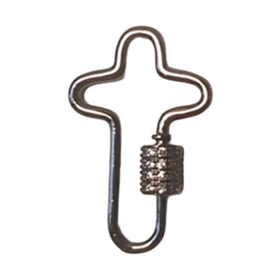 

Декоративна пряжка Унікальна форма Застібка-стяжка Гвинтовий фіксатор Виготовлення ювелірних виробів Брелоки Браслети Намиста Декоративна пряжка Виготовлення ювелірних виробів срібло сірий колір