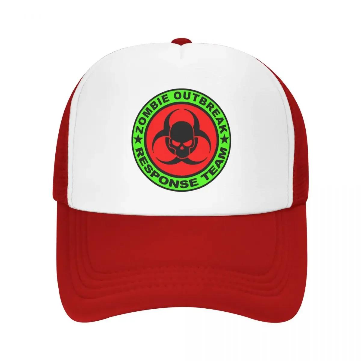 Personalized Zombie Outbreak Response Team Baseball Cap for Unisex Women Adjustable Trucker Hat Outdoor Snapback Caps One Size