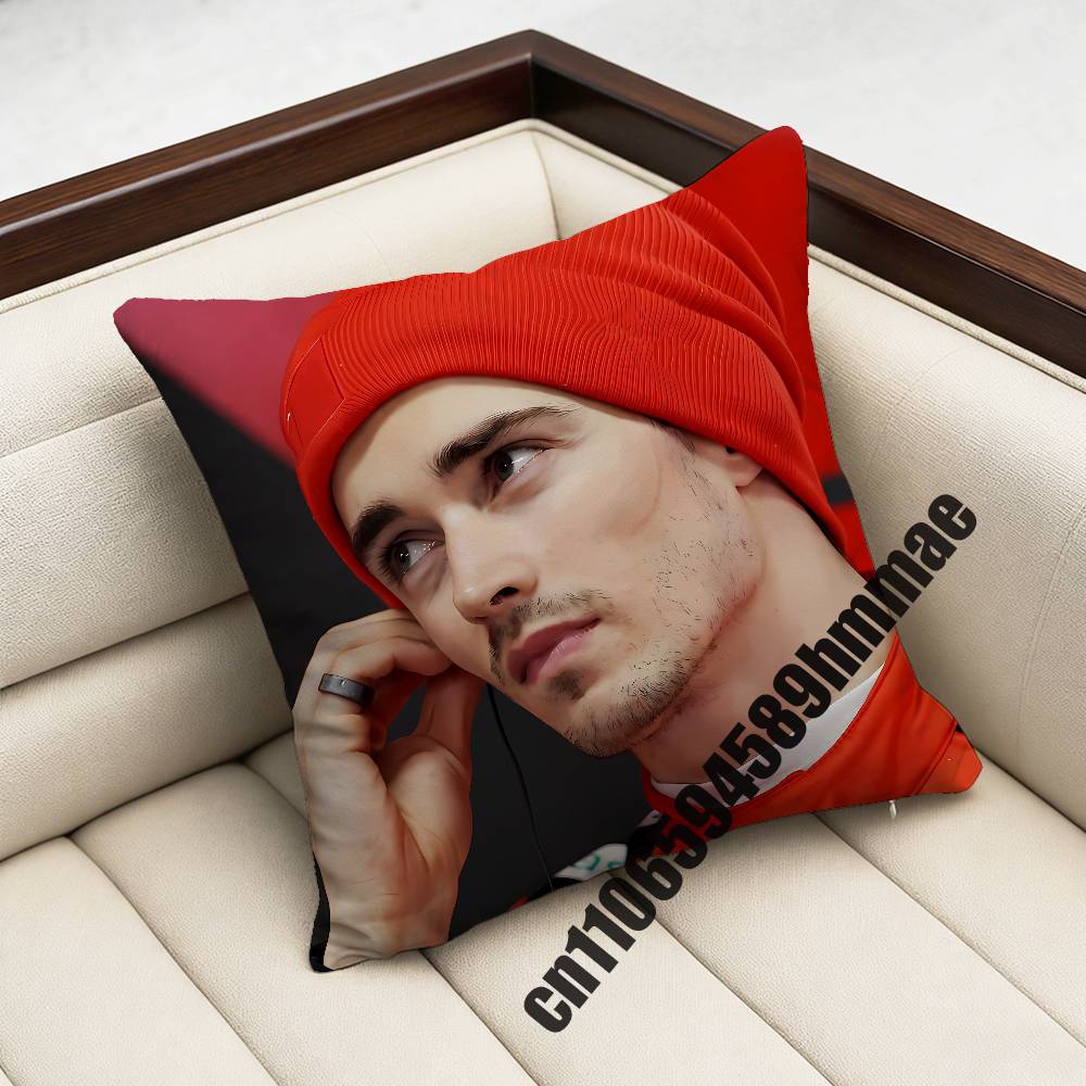 For CCharles Leclerc Throw Pillow Case Sham xcm xcm Square Car Pillowcase Pad Cushion Cover