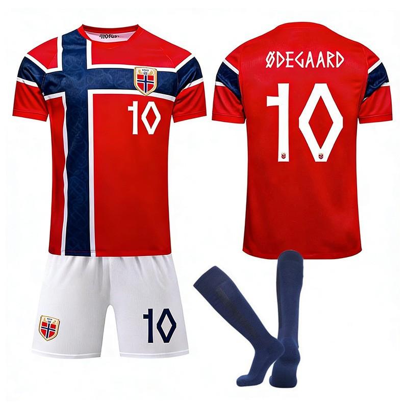 2026 USA, Kanada und Mexiko Weltmeisterschaft Norwegen Heimtrikot Nr.. 9 Harland Fußballtrikot 10 Erdgaard Sportanzug