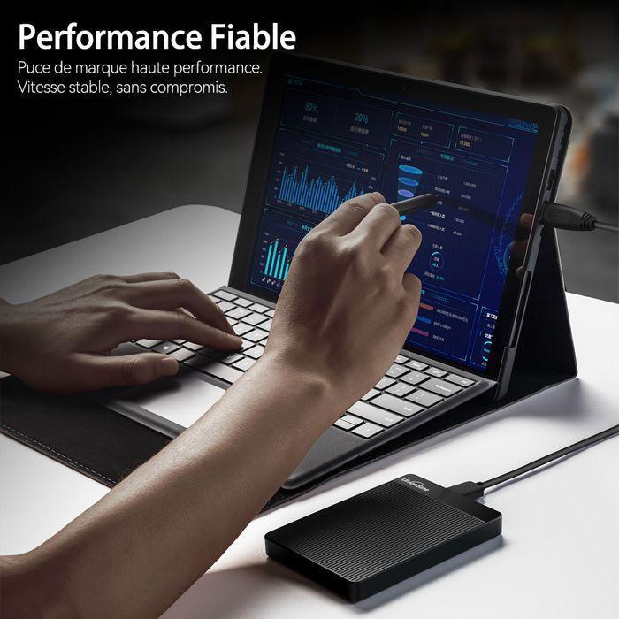 External Hard Drive - UNIONSINE - HD2510 - 4TB - USB 3.0 - Portable 2.5'' Black