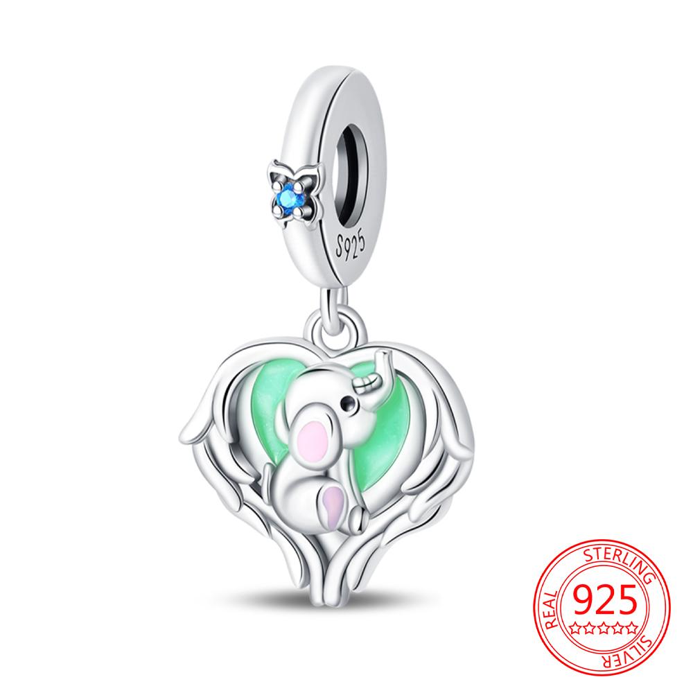 Creative copper Large Ear Flower Fang Elephant Charm Compatible With Bracelets Necklaces Womens Pet Party Jewellery Accessories