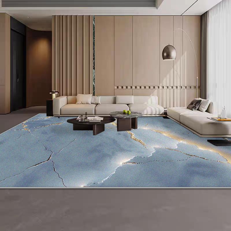 Marble Style Large Size Luxury Carpet Living Room Soft Antiskid Room Decoration Home Mats Easy Cleaning Dining Room Area Rug