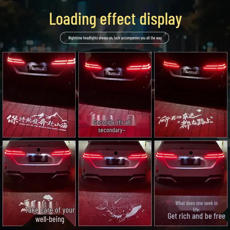 BMW Series Trunk Projection Lamp: License Plate & Ambient Light for 1/3/4/5, X1/X3/X5, M3/M4.