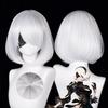 Anime 9S Cosplay Wig 2b Wig White Wig Cosplay Wig Heat Resistant Synthetic Hair Wigs