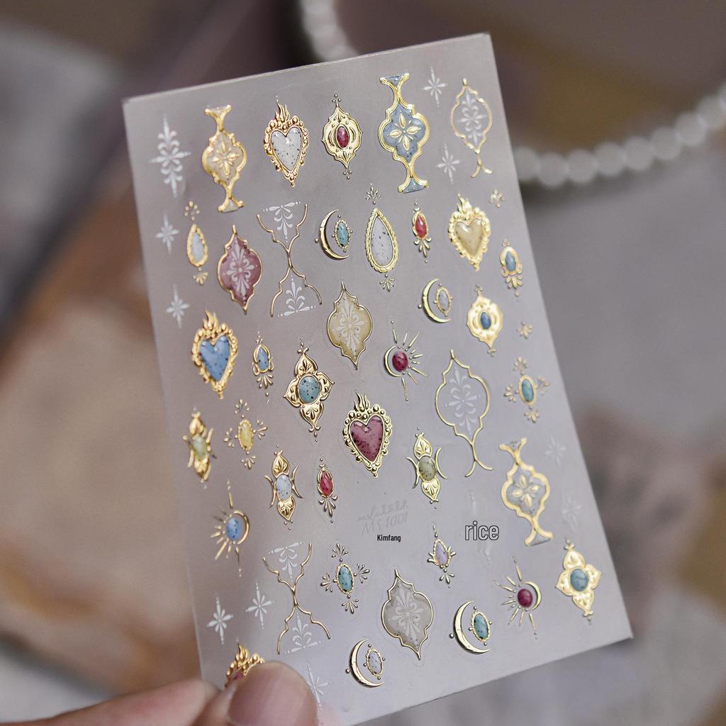 Tomoni Bohemian High-End Metal Nail Stickers - Mo Shi Collaboration